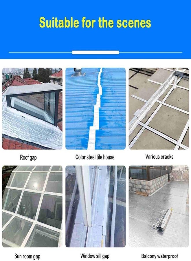 Honexa Aluminium Foil Tape Waterproof Tape External Aluminium Foil Suitable for Roof Leak, Surface Crack, Window Sill Gap, Pipe Rupture, Sealing,Home (5 METER) (2 INCH) - Image 2